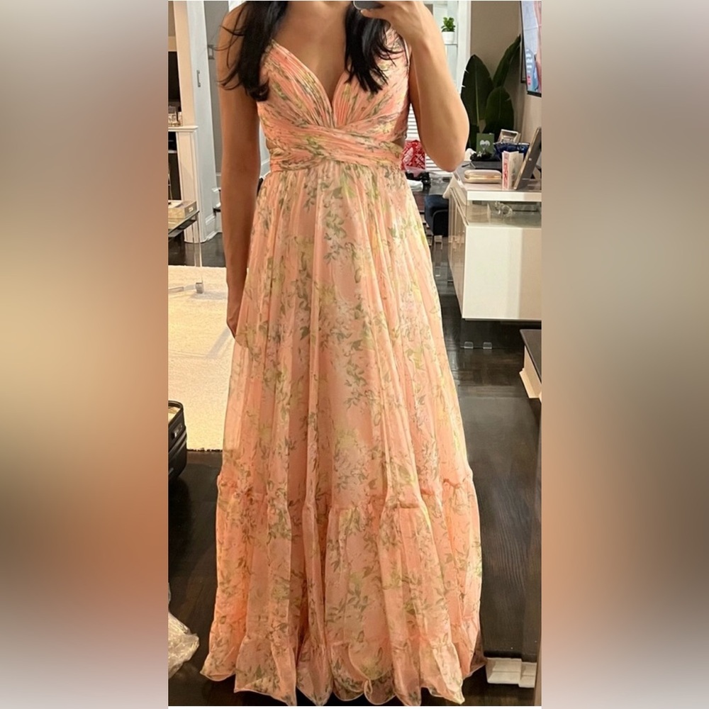 Mac Duggal Ieena Floral Gown